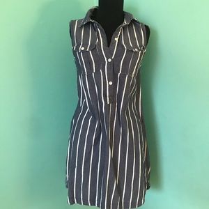 Stripped navy dress